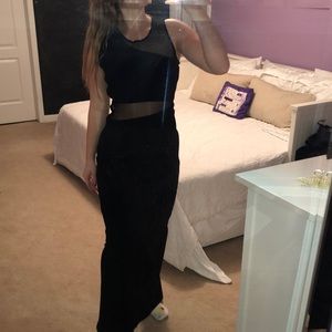 Algo black maxi dress